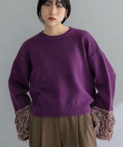 KBF / ケービーエフ ニット・セーター | 『WEB限定』MIXドッキングニット