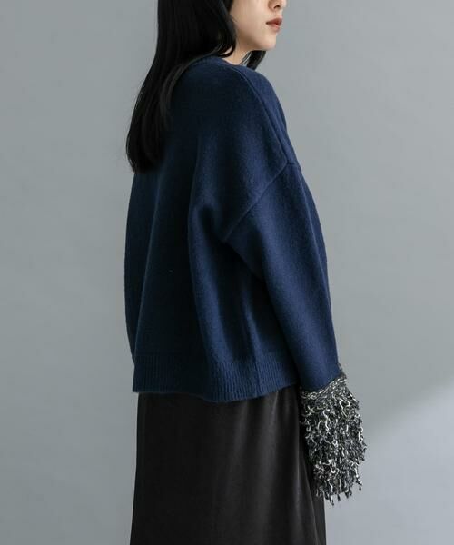 KBF / ケービーエフ ニット・セーター | 『WEB限定』MIXドッキングニット | 詳細1