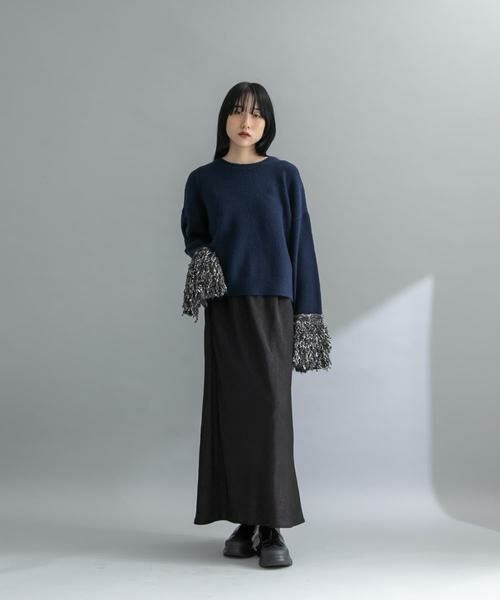 KBF / ケービーエフ ニット・セーター | 『WEB限定』MIXドッキングニット | 詳細2