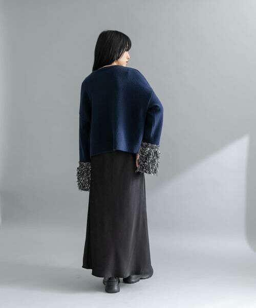 KBF / ケービーエフ ニット・セーター | 『WEB限定』MIXドッキングニット | 詳細4