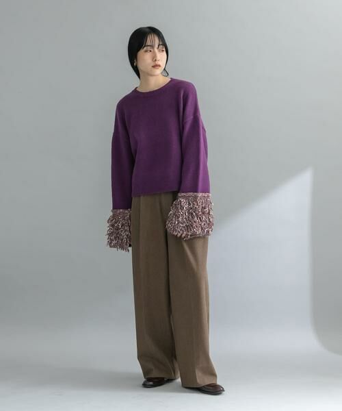 KBF / ケービーエフ ニット・セーター | 『WEB限定』MIXドッキングニット | 詳細14