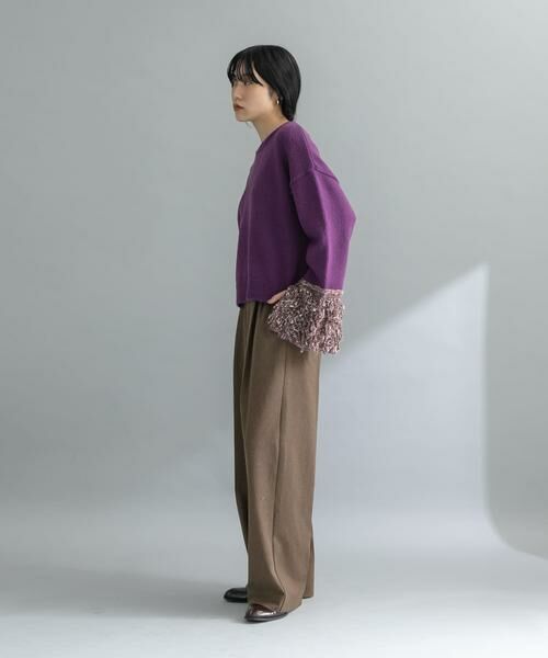 KBF / ケービーエフ ニット・セーター | 『WEB限定』MIXドッキングニット | 詳細16