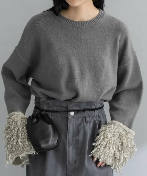 KBF / ケービーエフ ニット・セーター | 『WEB限定』MIXドッキングニット | 詳細22