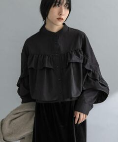 KBF / ケービーエフ シャツ・ブラウス | 『WEB限定』ラッフルデザインブラウス