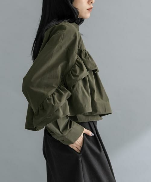 KBF / ケービーエフ シャツ・ブラウス | 『WEB限定』ラッフルデザインブラウス | 詳細2