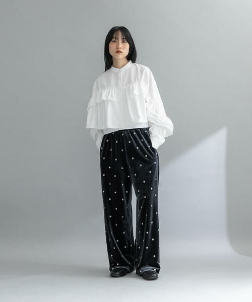 KBF / ケービーエフ シャツ・ブラウス | 『WEB限定』ラッフルデザインブラウス | 詳細13