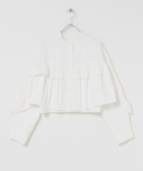 KBF / ケービーエフ シャツ・ブラウス | 『WEB限定』ラッフルデザインブラウス | 詳細18