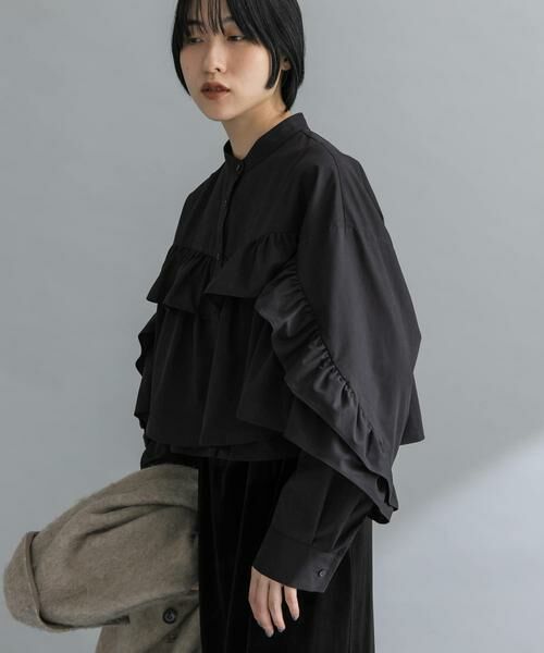 KBF / ケービーエフ シャツ・ブラウス | 『WEB限定』ラッフルデザインブラウス | 詳細20