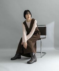 KBF / ケービーエフ ワンピース | 『WEB限定』コーデュロイクロスジャンパースカート