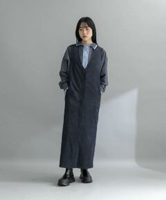KBF / ケービーエフ ワンピース | 『WEB限定』コーデュロイクロスジャンパースカート
