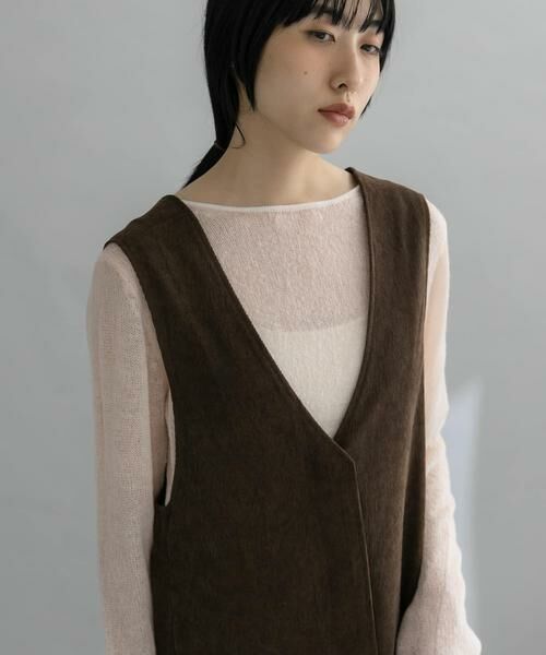 KBF / ケービーエフ ワンピース | 『WEB限定』コーデュロイクロスジャンパースカート | 詳細2