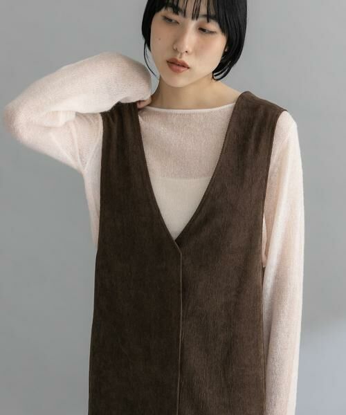 KBF / ケービーエフ ワンピース | 『WEB限定』コーデュロイクロスジャンパースカート | 詳細3