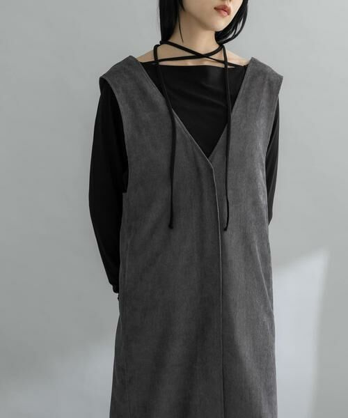 KBF / ケービーエフ ワンピース | 『WEB限定』コーデュロイクロスジャンパースカート | 詳細23