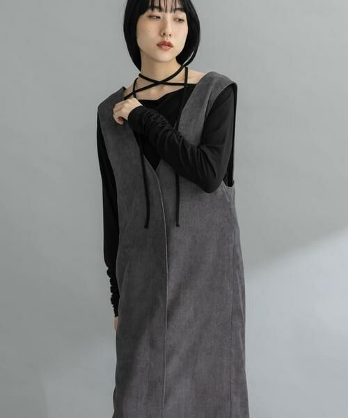 KBF / ケービーエフ ワンピース | 『WEB限定』コーデュロイクロスジャンパースカート | 詳細24