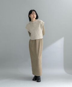 KBF / ケービーエフ ワンピース | 『WEB限定』ニットSETカットソーワンピース