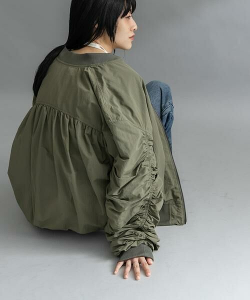 KBF / ケービーエフ その他アウター | 『WEB/一部店舗限定』BACKシャーリングMA-1 | 詳細3