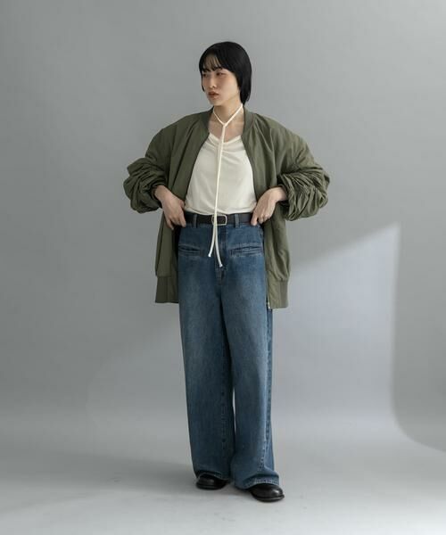 KBF / ケービーエフ その他アウター | 『WEB/一部店舗限定』BACKシャーリングMA-1 | 詳細4