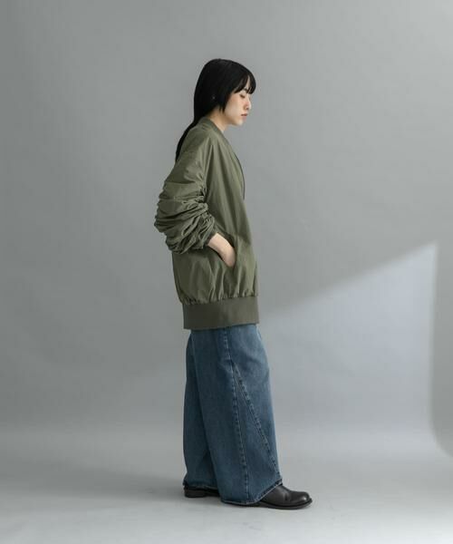 KBF / ケービーエフ その他アウター | 『WEB/一部店舗限定』BACKシャーリングMA-1 | 詳細5