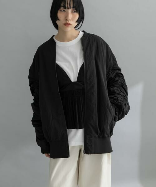 KBF / ケービーエフ その他アウター | 『WEB/一部店舗限定』BACKシャーリングMA-1 | 詳細14