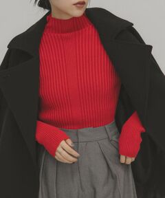 KBF / ケービーエフ ニット・セーター | illi　ランダムRIBハイネックニット