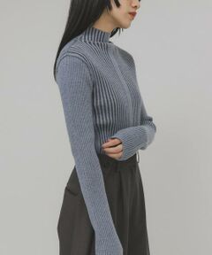 KBF / ケービーエフ ニット・セーター | illi　ランダムRIBハイネックニット