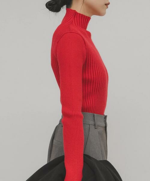 KBF / ケービーエフ ニット・セーター | illi ランダムRIBハイネックニット | 詳細3