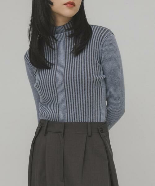 KBF / ケービーエフ ニット・セーター | illi ランダムRIBハイネックニット | 詳細12