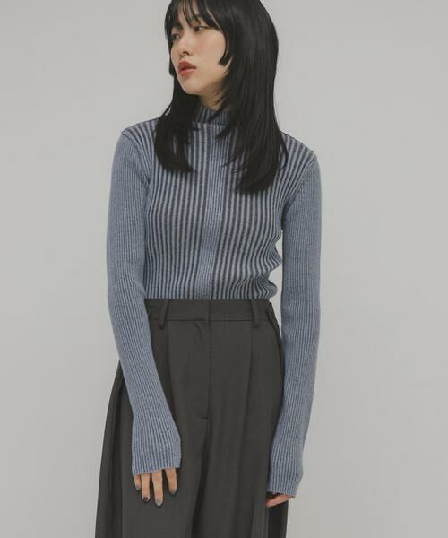 KBF / ケービーエフ ニット・セーター | illi ランダムRIBハイネックニット | 詳細14