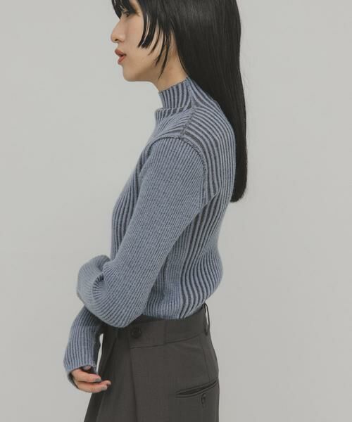 KBF / ケービーエフ ニット・セーター | illi ランダムRIBハイネックニット | 詳細15