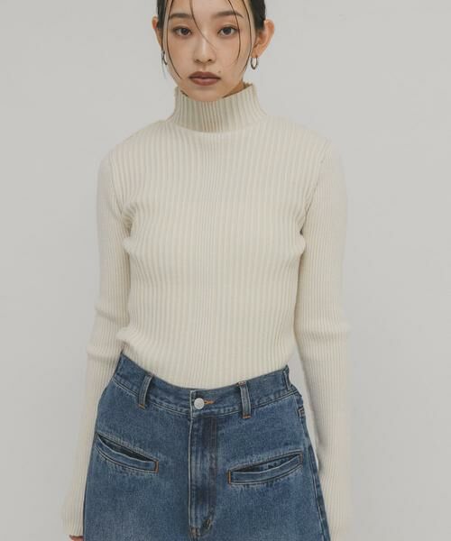 KBF / ケービーエフ ニット・セーター | illi ランダムRIBハイネックニット | 詳細21