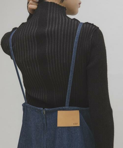 KBF / ケービーエフ ニット・セーター | illi ランダムRIBハイネックニット(グレー系その他)