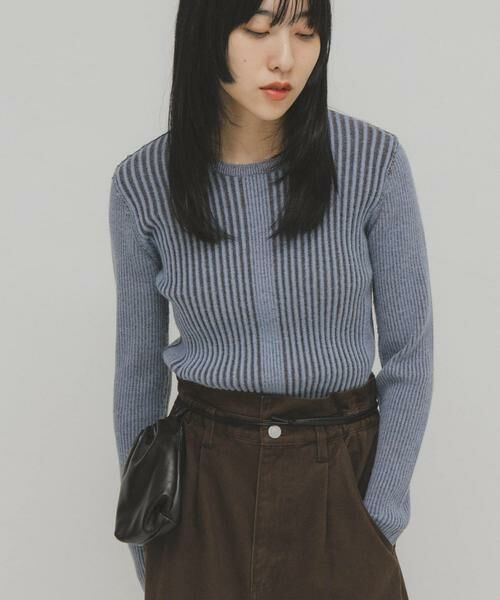 KBF / ケービーエフ ニット・セーター | illi ランダムRIBクルーネックニット | 詳細11