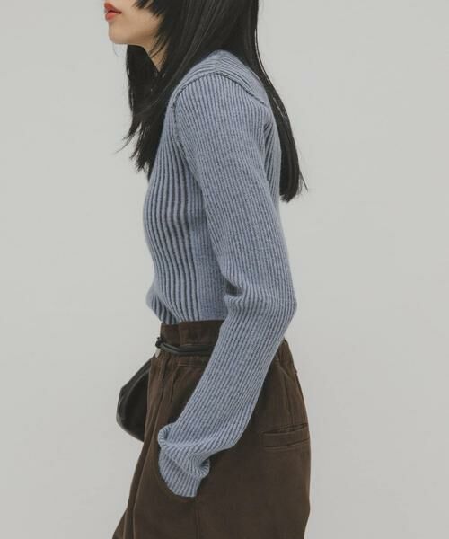KBF / ケービーエフ ニット・セーター | illi ランダムRIBクルーネックニット | 詳細12