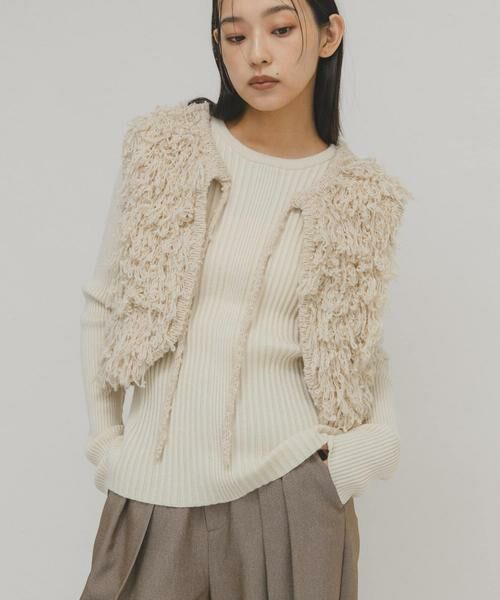 KBF / ケービーエフ ニット・セーター | illi ランダムRIBクルーネックニット | 詳細23