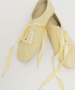 KBF / ケービーエフ シューズ | サテンリボンギャザーシューズ