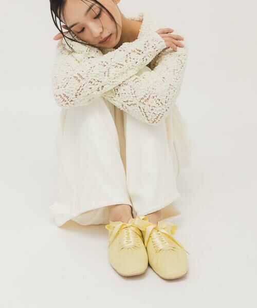 KBF / ケービーエフ シューズ | サテンリボンギャザーシューズ | 詳細2