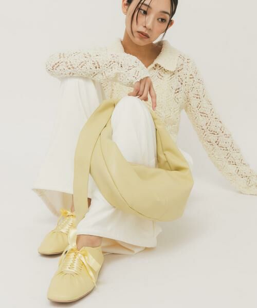 KBF / ケービーエフ シューズ | サテンリボンギャザーシューズ | 詳細3