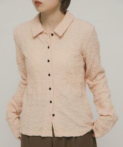 KBF / ケービーエフ シャツ・ブラウス | ポコポコジャガードシャツ