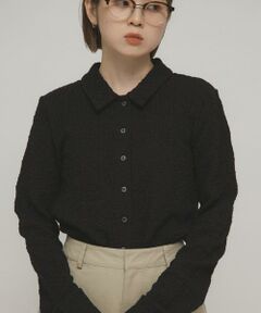 KBF / ケービーエフ シャツ・ブラウス | ポコポコジャガードシャツ