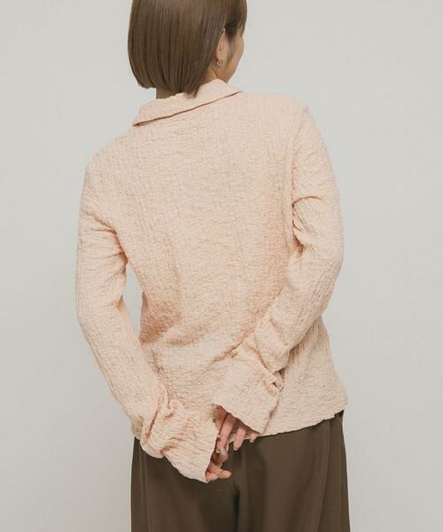 KBF / ケービーエフ シャツ・ブラウス | ポコポコジャガードシャツ | 詳細3