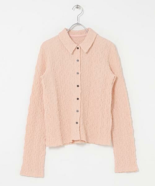 KBF / ケービーエフ シャツ・ブラウス | ポコポコジャガードシャツ | 詳細7