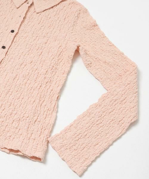 KBF / ケービーエフ シャツ・ブラウス | ポコポコジャガードシャツ | 詳細9