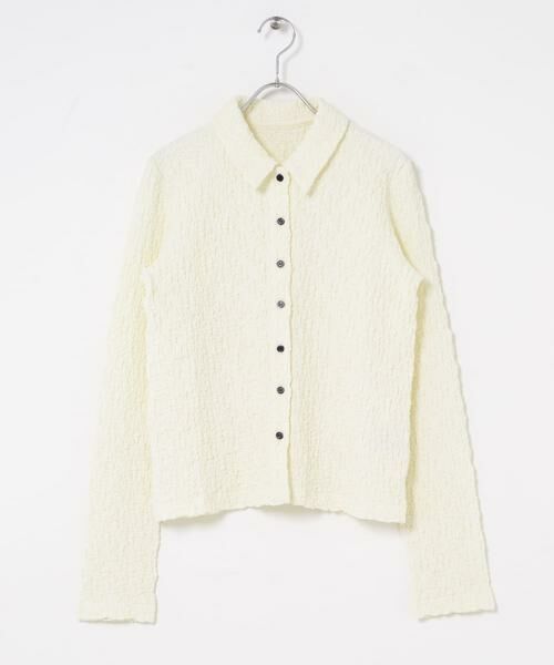 KBF / ケービーエフ シャツ・ブラウス | ポコポコジャガードシャツ | 詳細18