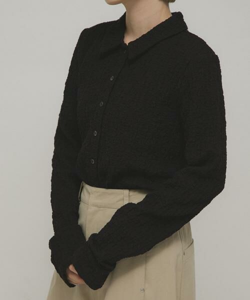 KBF / ケービーエフ シャツ・ブラウス | ポコポコジャガードシャツ | 詳細20