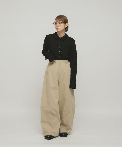 KBF / ケービーエフ シャツ・ブラウス | ポコポコジャガードシャツ | 詳細22