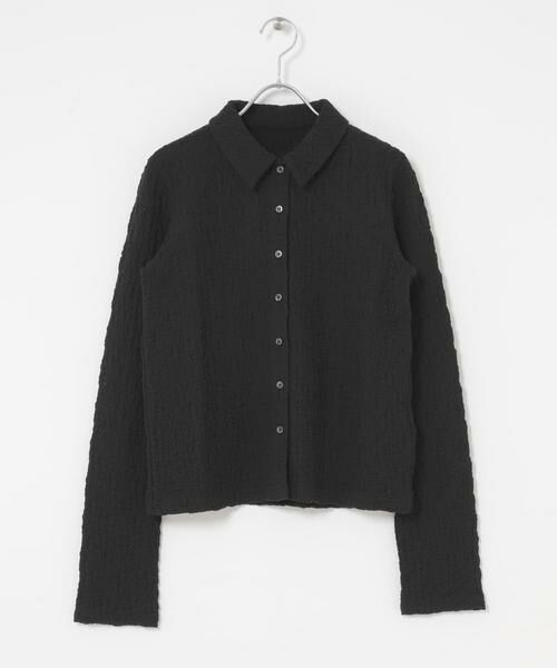 KBF / ケービーエフ シャツ・ブラウス | ポコポコジャガードシャツ | 詳細26