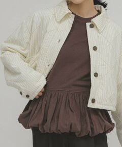 KBF / ケービーエフ Tシャツ | ピーチスキンバブルヘムトップス