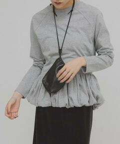 KBF / ケービーエフ Tシャツ | ピーチスキンバブルヘムトップス