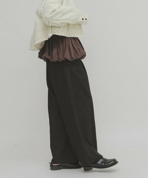 KBF / ケービーエフ Tシャツ | ピーチスキンバブルヘムトップス | 詳細3