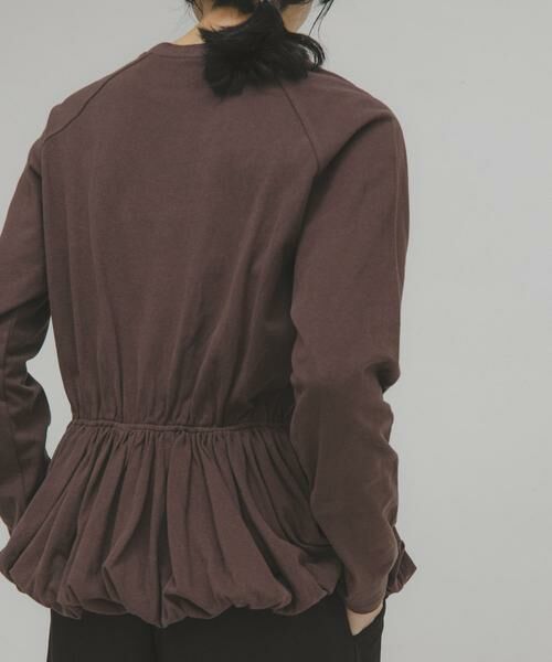 KBF / ケービーエフ Tシャツ | ピーチスキンバブルヘムトップス | 詳細5